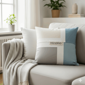 trending throw pillow cover – minimalist cotton linen cushion case for modern living décor